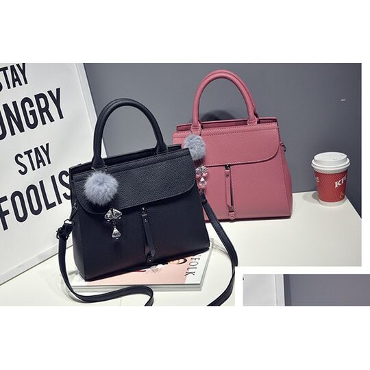 Женская сумка Saffiano, черная П1084