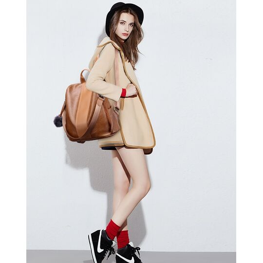 Жіночий рюкзак PHTESS, коричневий П1101