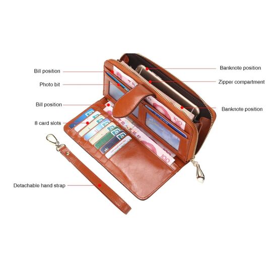 Женский кошелек ACELURE, коричневый П1123