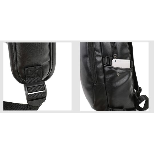 Чоловічий рюкзак VORMOR для ноутбука, чорний П1144 Чоловічий рюкзак VORMOR для ноутбука, чорний П1144