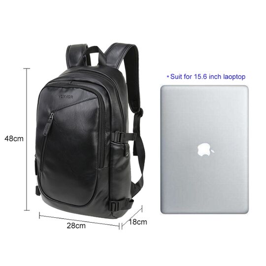 Чоловічий рюкзак VORMOR для ноутбука, чорний П1144 Чоловічий рюкзак VORMOR для ноутбука, чорний П1144
