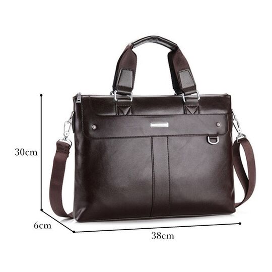 Чоловіча сумка портфель VORMOR для ноутбука, чорна П1145