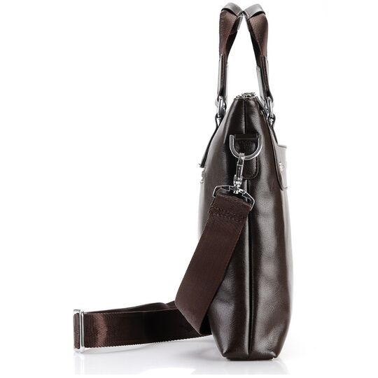 Чоловіча сумка портфель VORMOR для ноутбука, чорна П1145