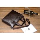 Чоловіча сумка портфель VORMOR для ноутбука, коричнева П1146