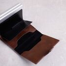 Визитница RFID, коричневая П1149
