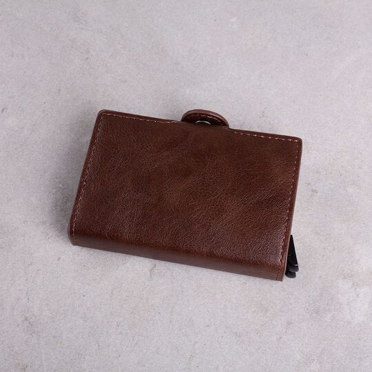 Визитница RFID, коричневая П1149