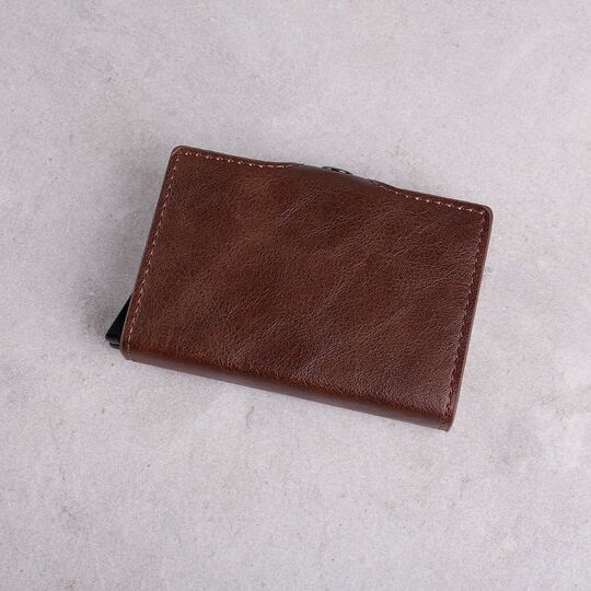 Визитница RFID, коричневая П1149