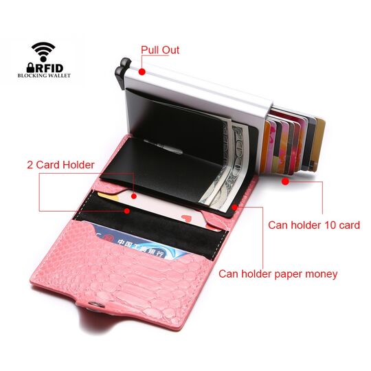 Візитниця RFID, чорна П1150