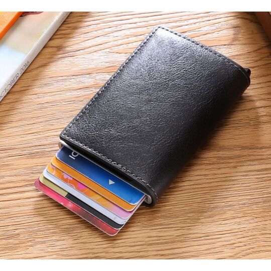 Візитниця RFID, чорна П1150