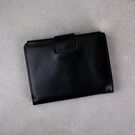 Мужской кошелек, черный П0014
