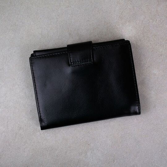 Мужской кошелек, черный П0014