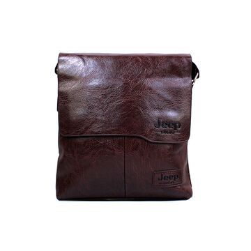 Чоловіча сумка JEEP BULUO, коричнева П0016