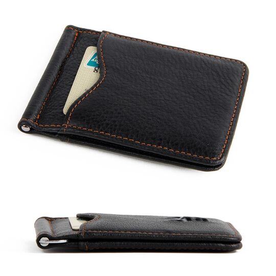 Затиск, гаманець 'Ming Clan' чорний П1175