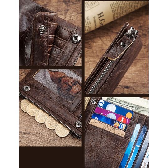 Женский кошелек KAVI'S, коричневый 1176