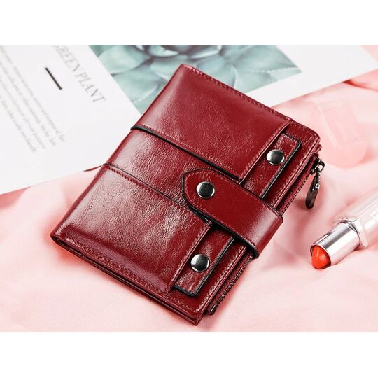 Женский кошелек KAVI'S, красный П1184