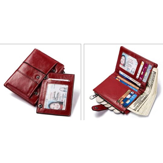 Женский кошелек KAVI'S, красный П1184