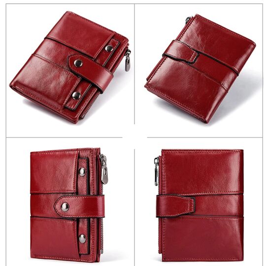 Женский кошелек KAVI'S, красный П1184