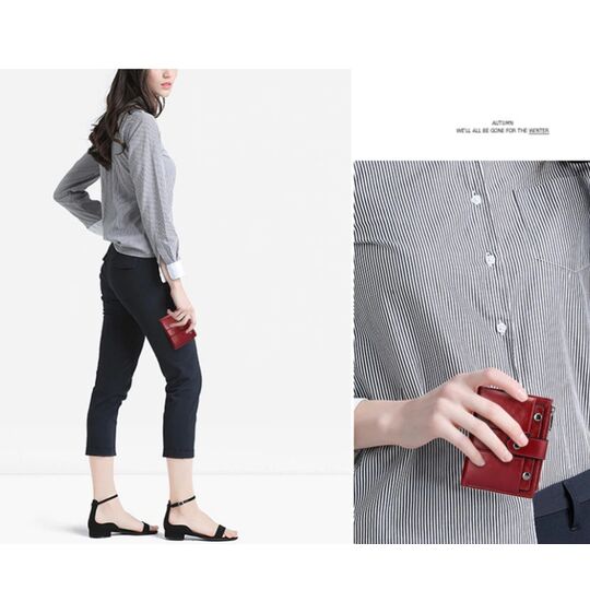 Женский кошелек KAVI'S, красный П1184