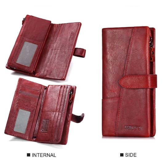 Женский кошелек KAVI'S, красный П1187