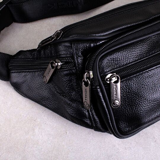 Поясная сумка, бананка ZZNICK, черная П1218