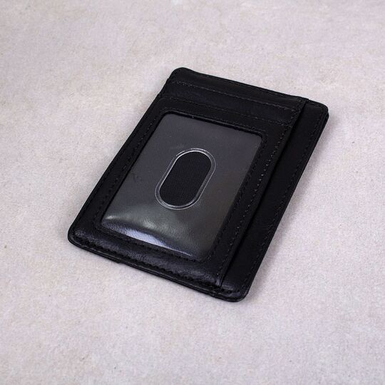 Тонкий кошелек, черный П1230