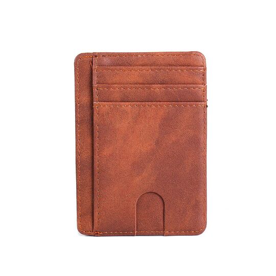Тонкий гаманець THINKTHENDO, коричневий П1231