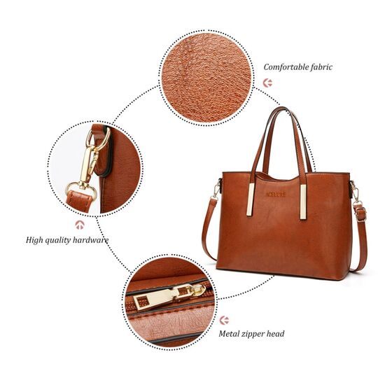 Жіноча сумка ACELURE, коричнева П1240