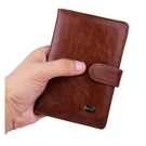 Обкладинка для паспорта, візитниця Winligture коричнева П1244