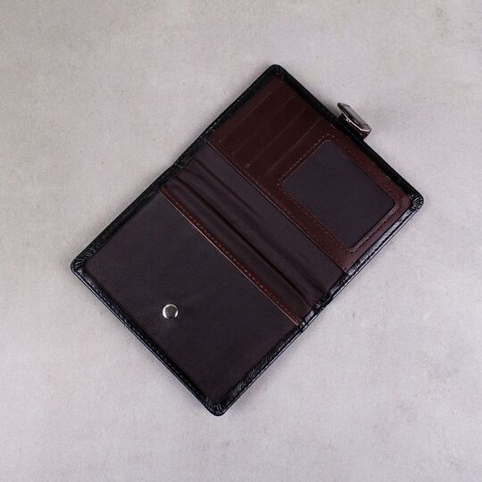 Обкладинка для паспорта, візитниця Winligture чорна П1245