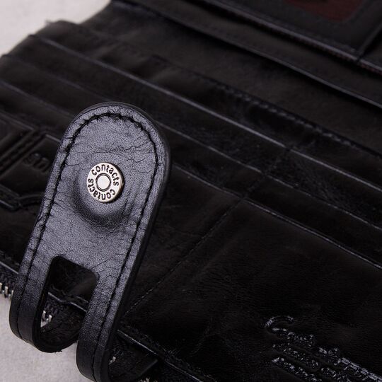 Жіночий гаманець клатч Contact'S, чорний П1246