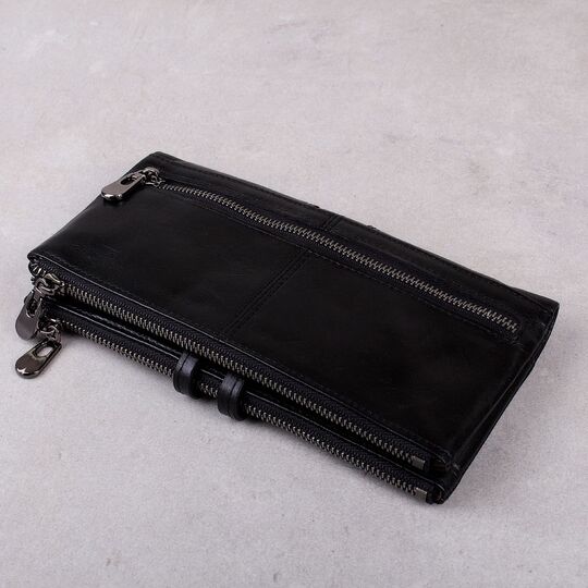 Жіночий гаманець клатч Contact'S, чорний П1246