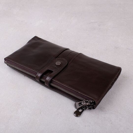 Жіночий гаманець клатч Contact'S, коричневий П1247