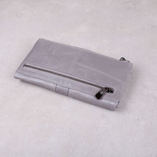 Жіночий гаманець клатч Contact'S, сірий П1248
