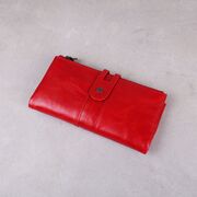 Жіночий гаманець клатч Contact'S, червоний П1249