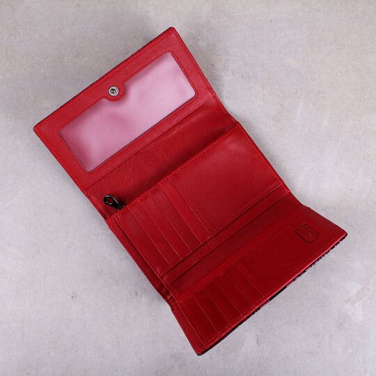 Женский кошелек Contact’S, красный П1250