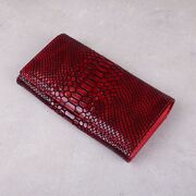 Жіночий гаманець клатч Contact'S, червоний П1251