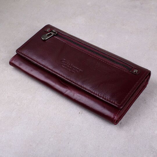 Жіночий гаманець клатч Contact'S, червоний П1252