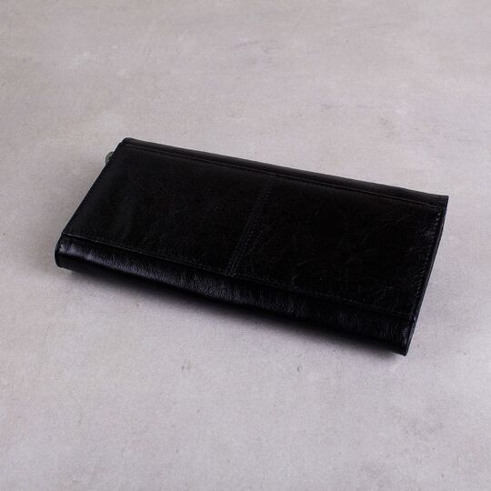 Женский кошелек клатч Contact’S, черный П1253