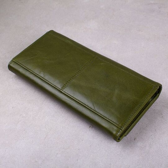 Жіночий гаманець клатч Contact'S, зелений П1254