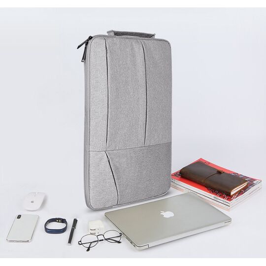 Сумки для ноутбуков - Сумка GOOJODOQ, для ноутбука серая П2740