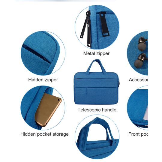 Сумки для ноутбуков - Сумка GOOJODOQ, для ноутбука серая П2728