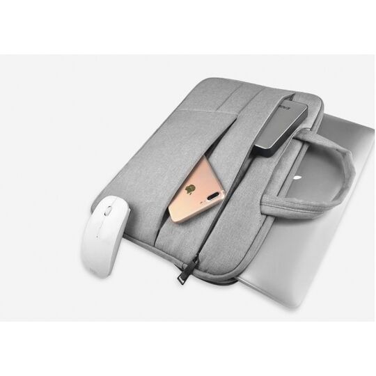 Сумки для ноутбуков - Сумка GOOJODOQ, для ноутбука серая П2728