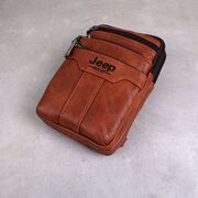 Барсетки - Мужская сумка JEEP BULUO коричневая П1271