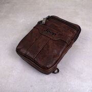 Барсетки - Мужская сумка JEEP BULUO коричневая П1272