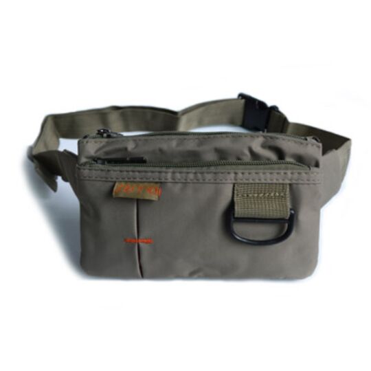 Сумка поясна, бананка, сіра П1283 Сумка поясна, бананка, сіра П1283