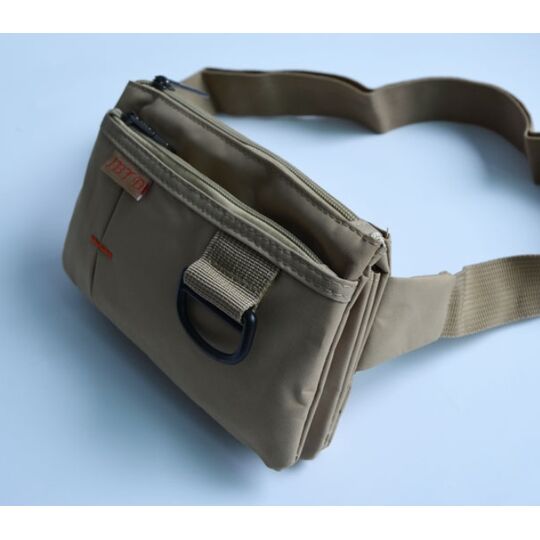 Сумка поясна, бананка, сіра П1283 Сумка поясна, бананка, сіра П1283