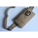 Сумка поясна, бананка, сіра П1283 Сумка поясна, бананка, сіра П1283