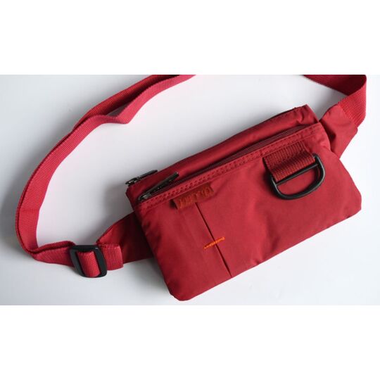 Сумка поясна, бананка, червона П1286