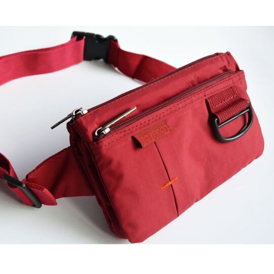 Сумка поясна, бананка, червона П1286