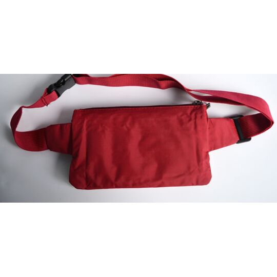 Сумка поясна, бананка, червона П1286